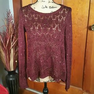 Maurices Knit Sequin Sweater